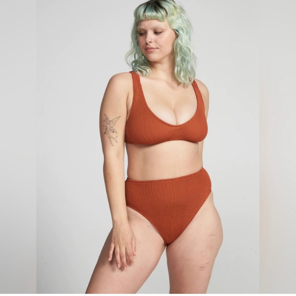 Youswim High Waist Bottoms in Rust